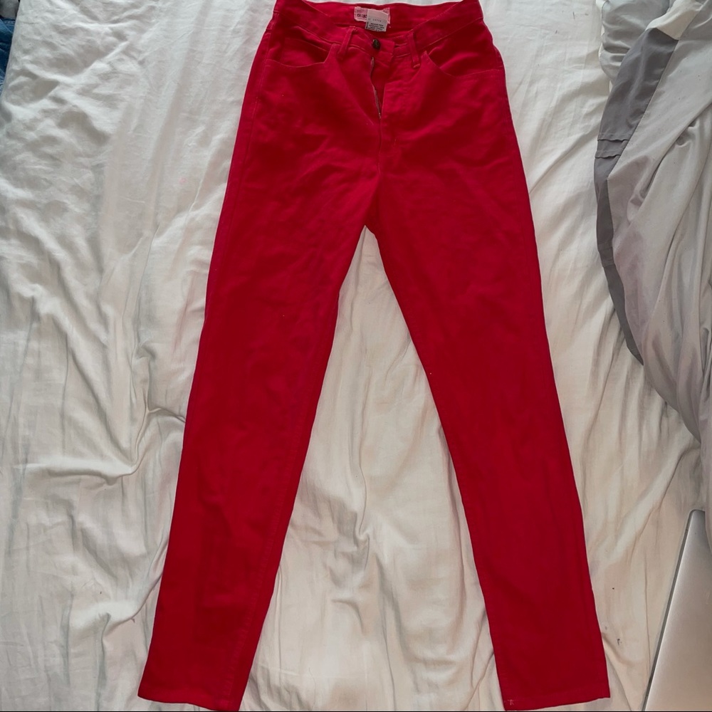 Vintage Guess George’s Marciano red jeans